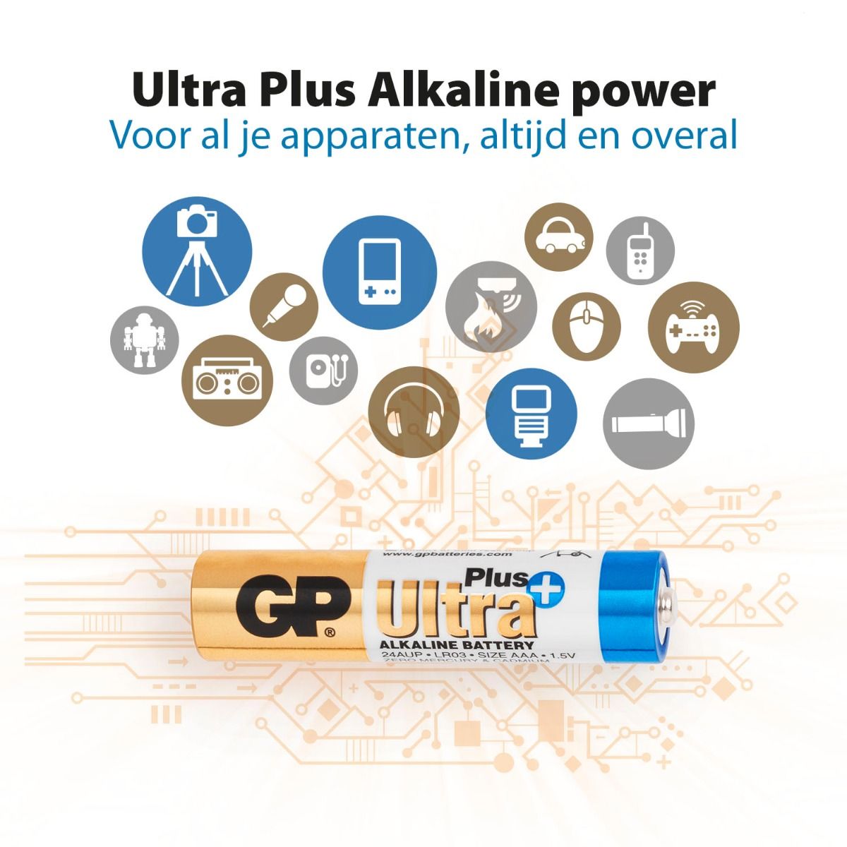 Ultra Plus Alkaline AAA - 4 batterijen apparaten